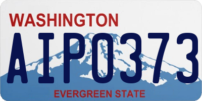 WA license plate AIP0373