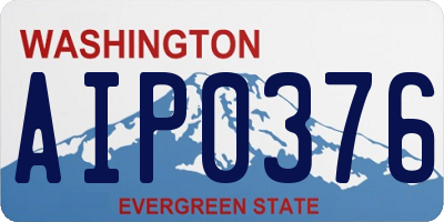 WA license plate AIP0376