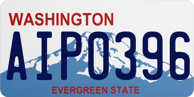 WA license plate AIP0396
