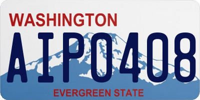 WA license plate AIP0408