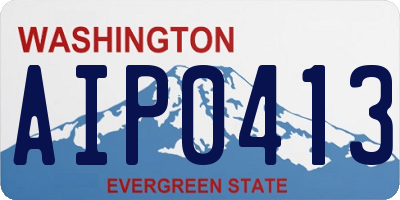 WA license plate AIP0413