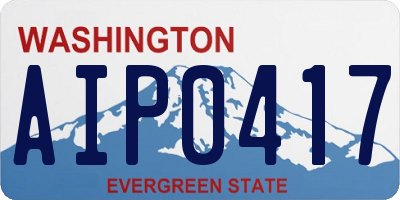 WA license plate AIP0417
