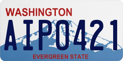 WA license plate AIP0421