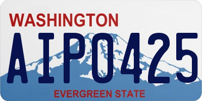 WA license plate AIP0425