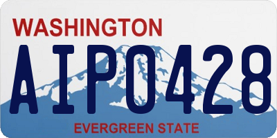 WA license plate AIP0428