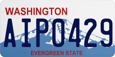 WA license plate AIP0429