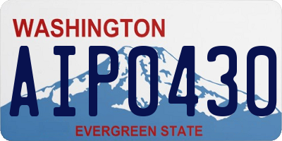 WA license plate AIP0430