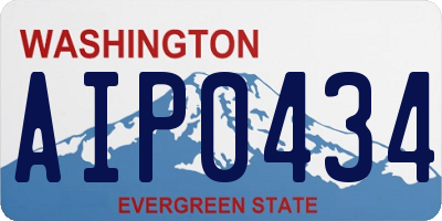 WA license plate AIP0434