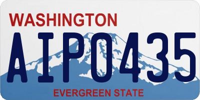 WA license plate AIP0435