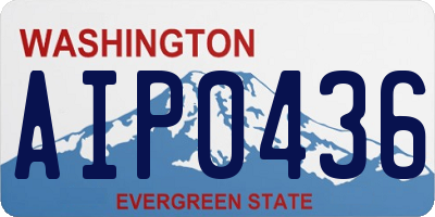 WA license plate AIP0436