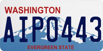 WA license plate AIP0443