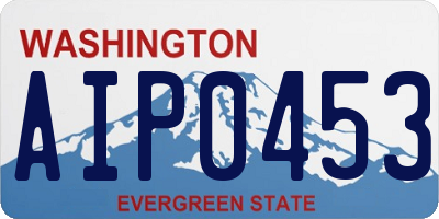 WA license plate AIP0453