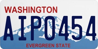 WA license plate AIP0454