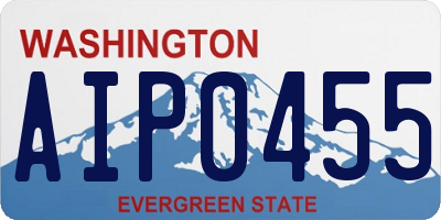 WA license plate AIP0455