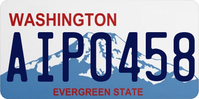WA license plate AIP0458