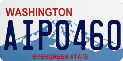 WA license plate AIP0460