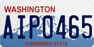 WA license plate AIP0465