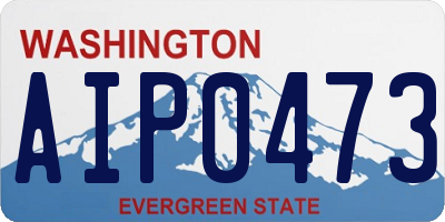 WA license plate AIP0473