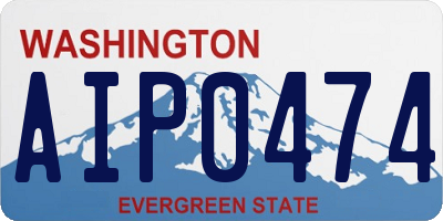 WA license plate AIP0474