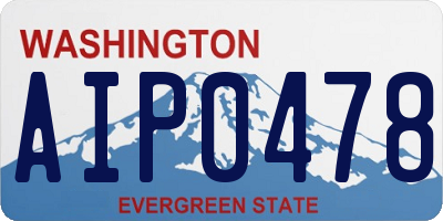 WA license plate AIP0478