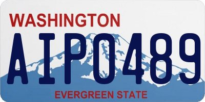 WA license plate AIP0489