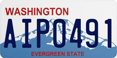 WA license plate AIP0491
