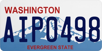 WA license plate AIP0498