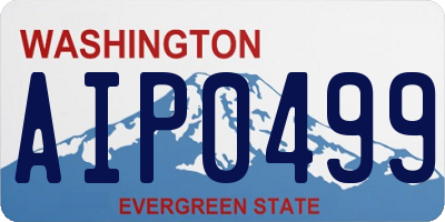 WA license plate AIP0499