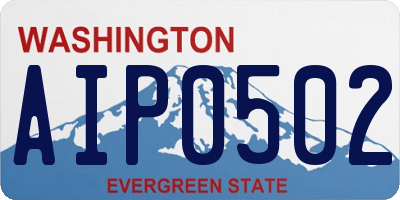WA license plate AIP0502