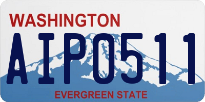 WA license plate AIP0511