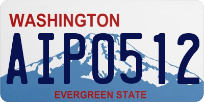 WA license plate AIP0512