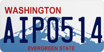 WA license plate AIP0514