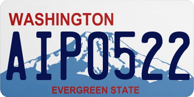 WA license plate AIP0522