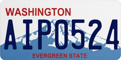 WA license plate AIP0524