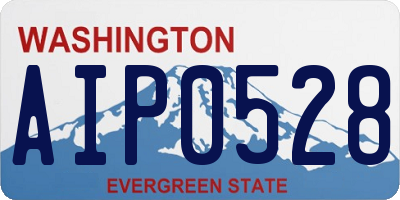 WA license plate AIP0528