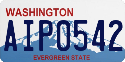 WA license plate AIP0542