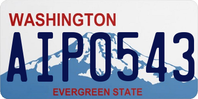 WA license plate AIP0543