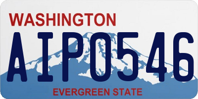WA license plate AIP0546