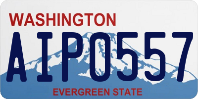 WA license plate AIP0557