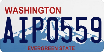 WA license plate AIP0559