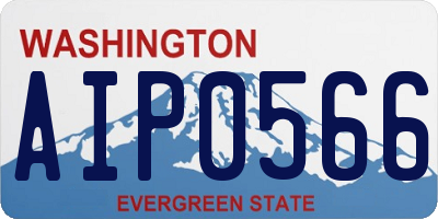 WA license plate AIP0566