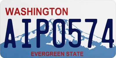 WA license plate AIP0574
