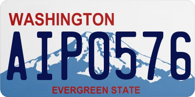 WA license plate AIP0576