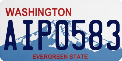 WA license plate AIP0583