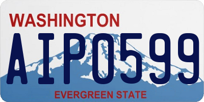 WA license plate AIP0599