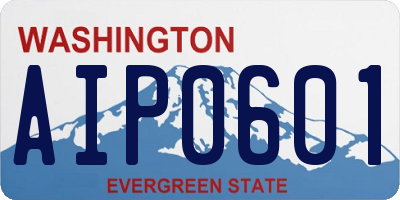 WA license plate AIP0601