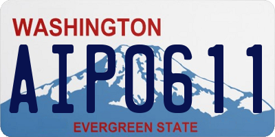 WA license plate AIP0611