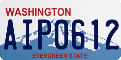 WA license plate AIP0612