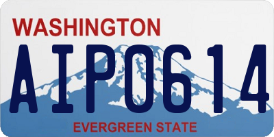 WA license plate AIP0614