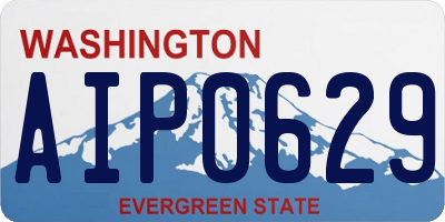 WA license plate AIP0629